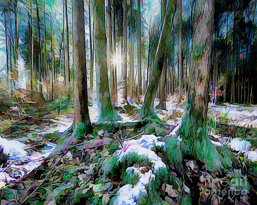 Chorus of Trees Digital Art by Edmund Nagele FRPS
