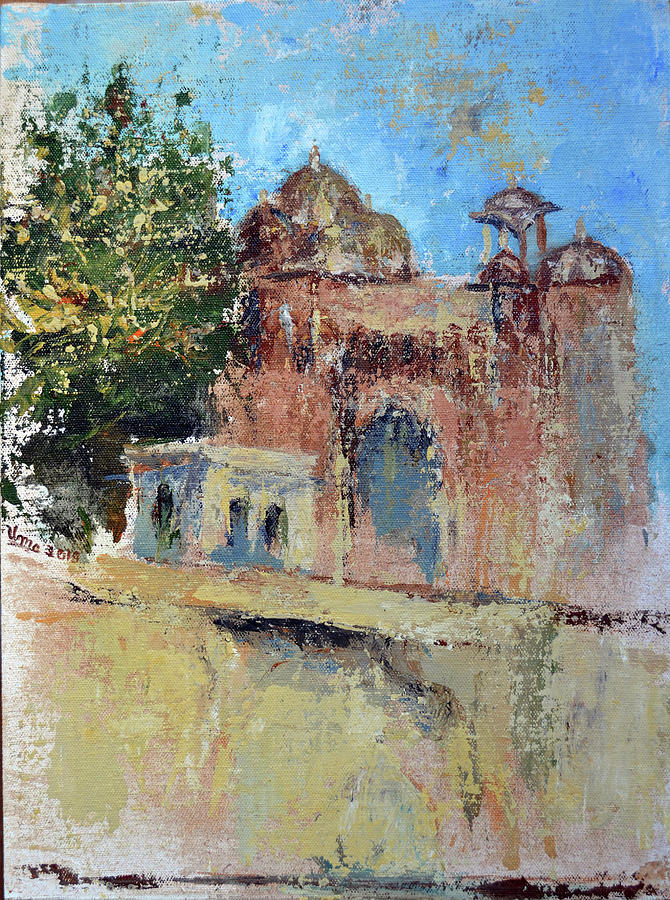 Chowgan Gate - Bundi series 1 Painting by Uma Krishnamoorthy
