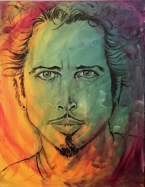 Soundgarden Painting - Chris Cornell by Jill Allport