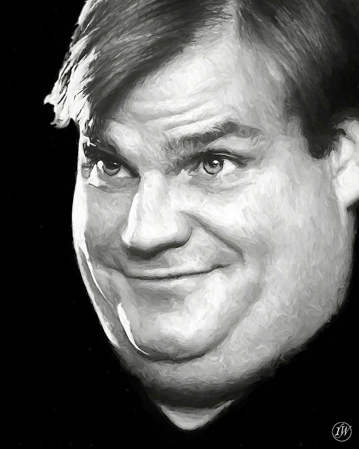 Chris Farley Digital Art By Rick Wiles