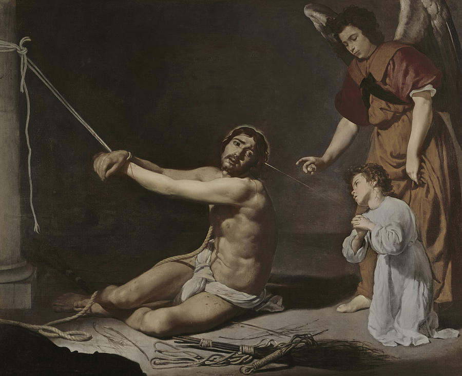 Christ After the Flagellation Contemplated by the Christian Soul Painting by Diego Rodriguez de Silva y Velazquez