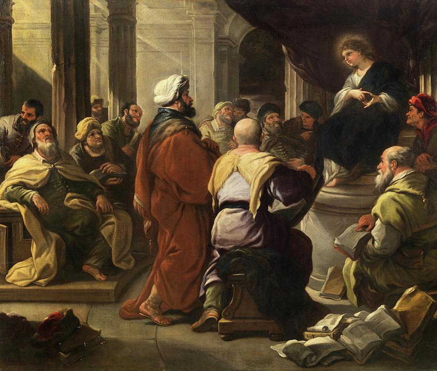 Christ Among The Doctors Painting by Luca Giordano - Fine Art America