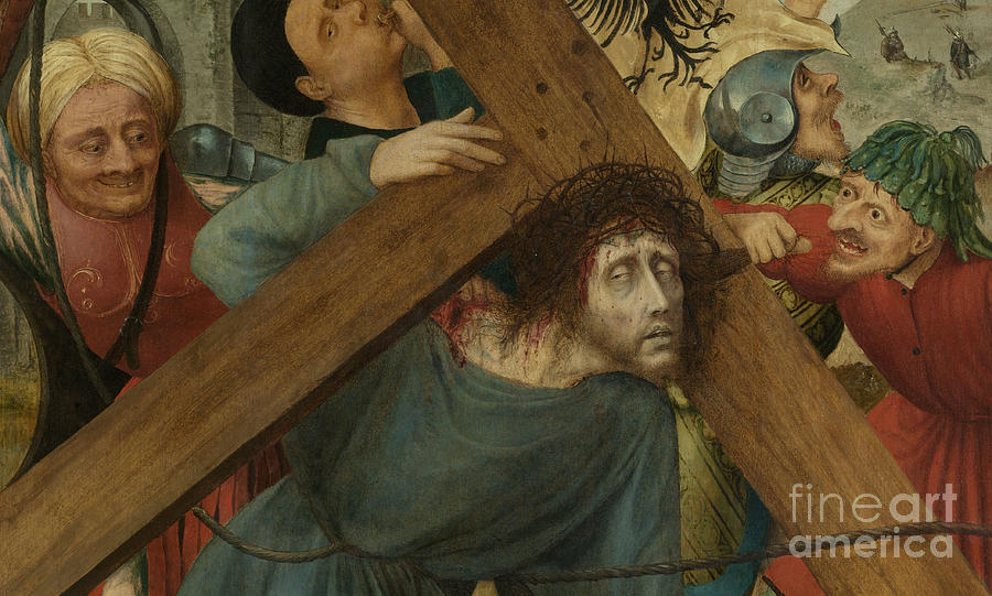 Christ Carrying the Cross, Detail Painting by Quentin Massys