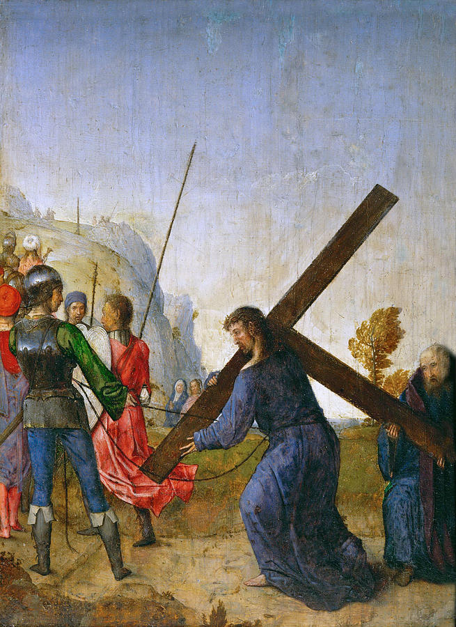 Christ Carrying the Cross Painting by Juan de Flandes