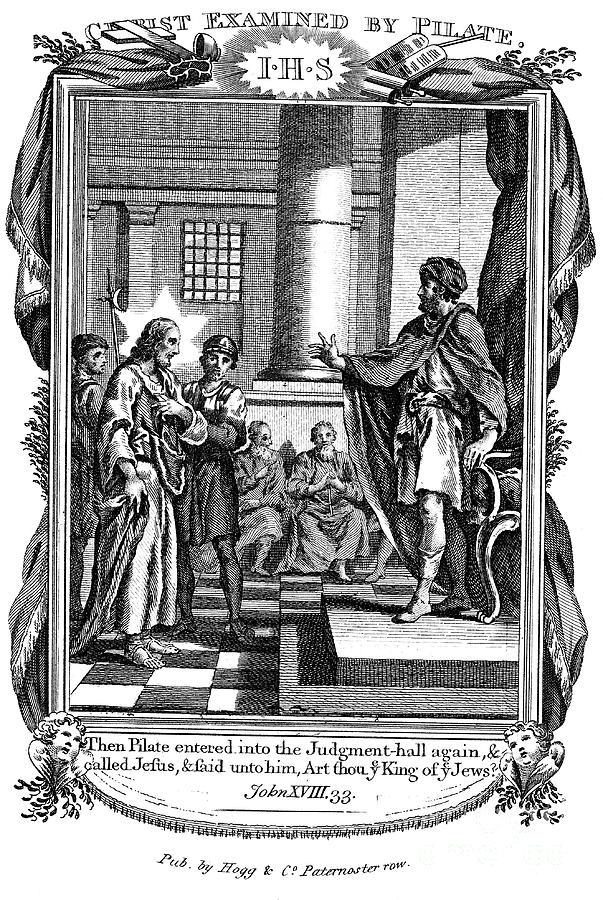 Christ Examined By Pilate, C1808 Drawing by Print Collector