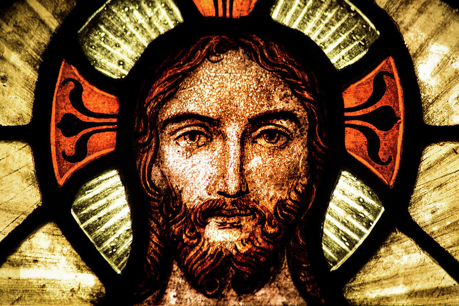 Christ in Stained Glass Photograph by Don Johnson