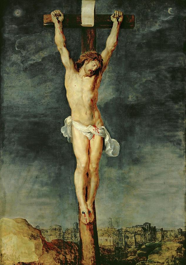 Christ on the cross. Canvas -1610- Sp. 168. Painting by Peter Paul Rubens -1577-1640-