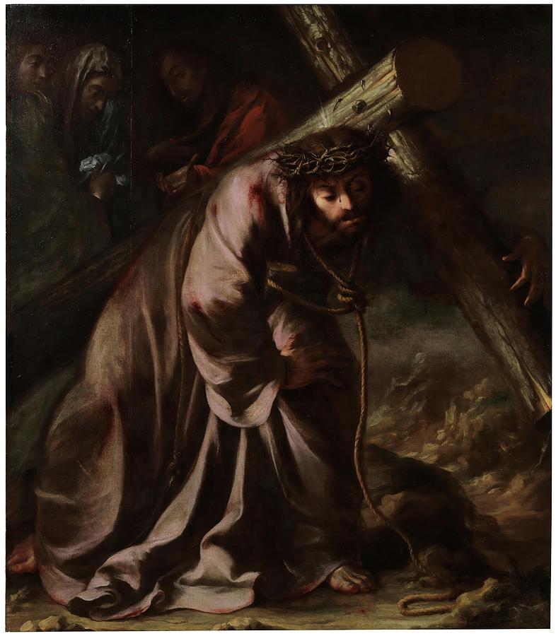 Christ on the Way to Calvary. Ca. 1661. Oil on canvas. SAINT VERONICA. Painting by Juan de Valdes Leal -1622-1690-