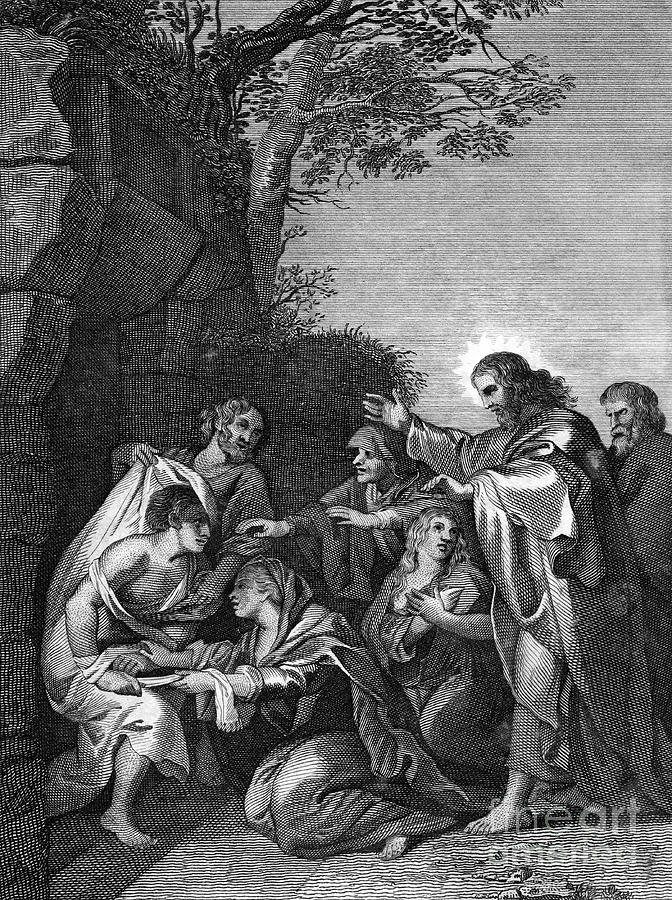 Christ Raising Lazarus, 1814 Drawing by Print Collector