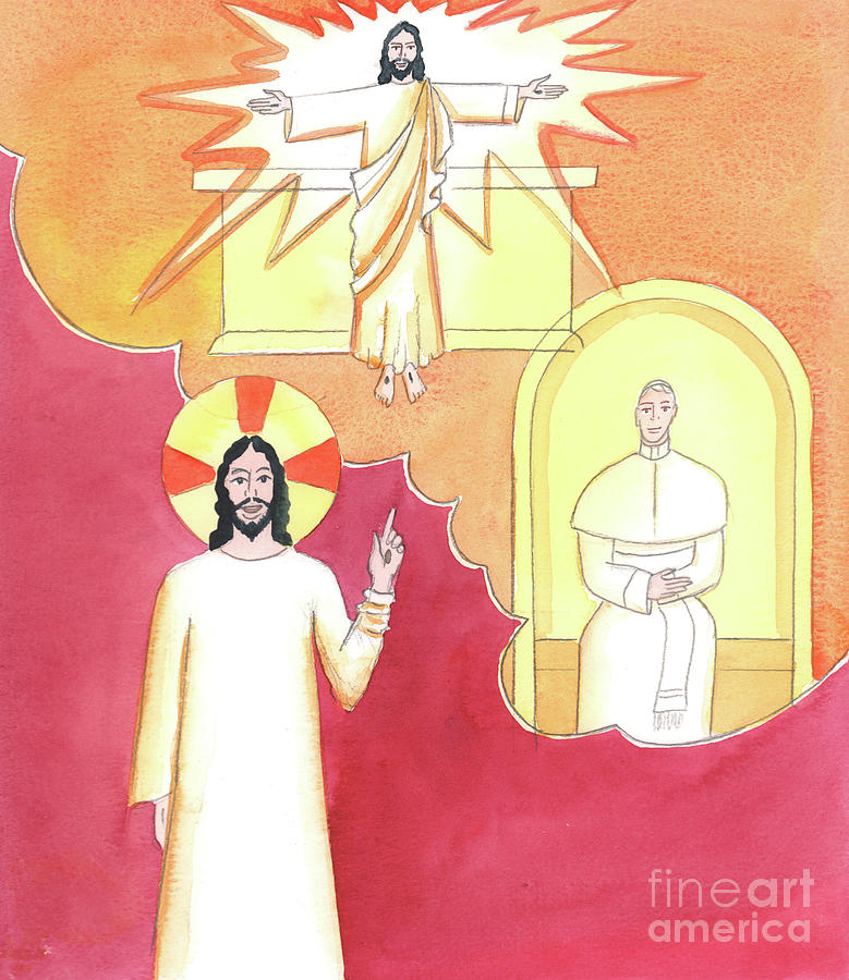 Christ Sees How Difficult It Can Be Painting by Elizabeth Wang