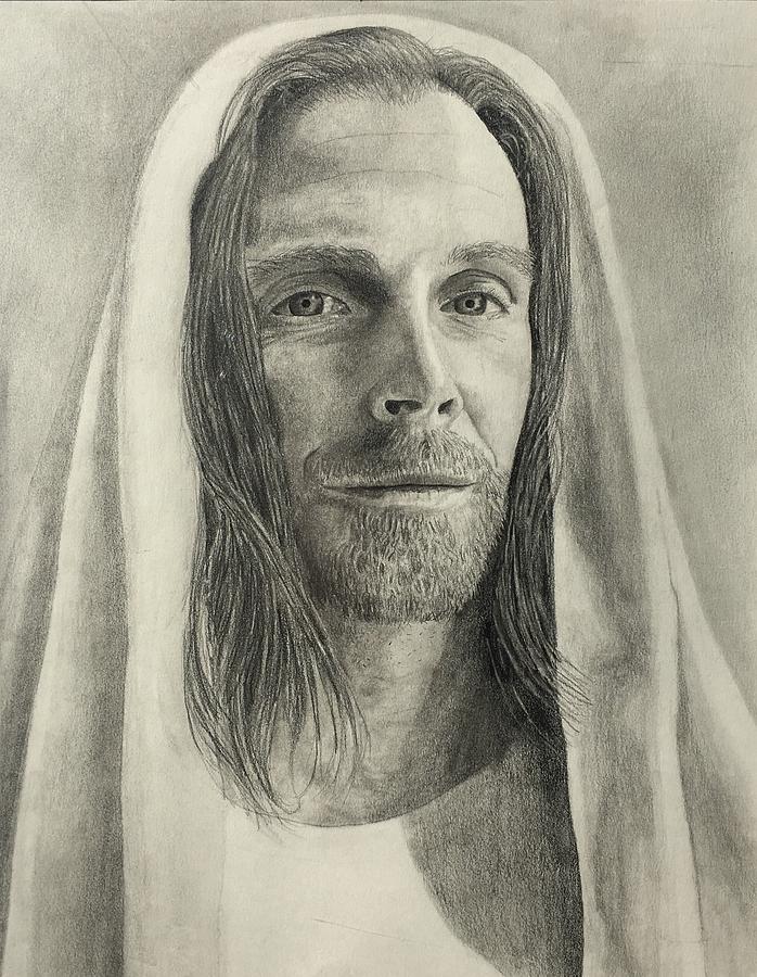 Christ Drawing by Tessa Gurney