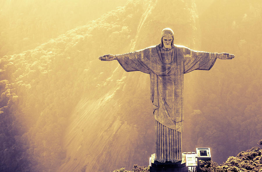 Christ The Redeemer, Brazil Digital Art by Antonino Bartuccio