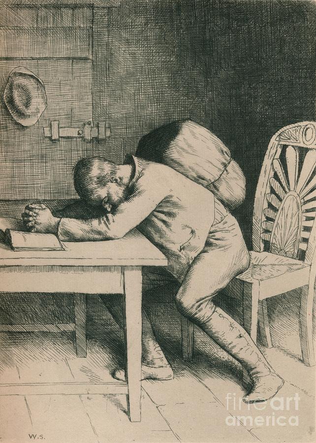 Christian Is Troubled, C1916 Drawing by Print Collector