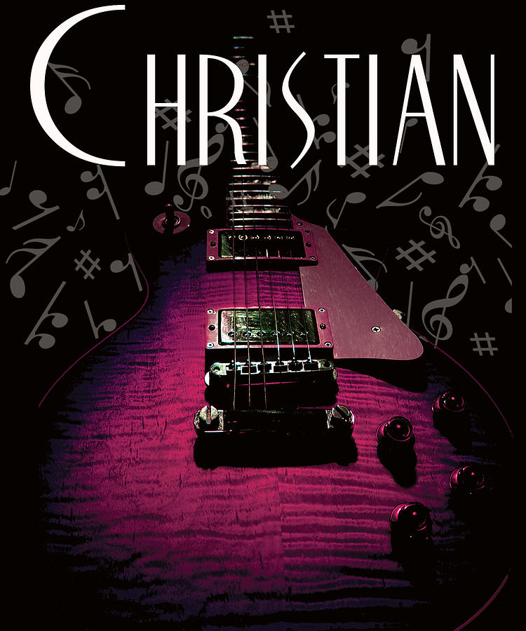 Christian Music Guita Digital Art by Guitarwacky Fine Art