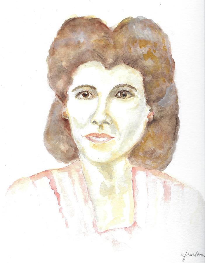 Christine Painting by Claudette Carlton