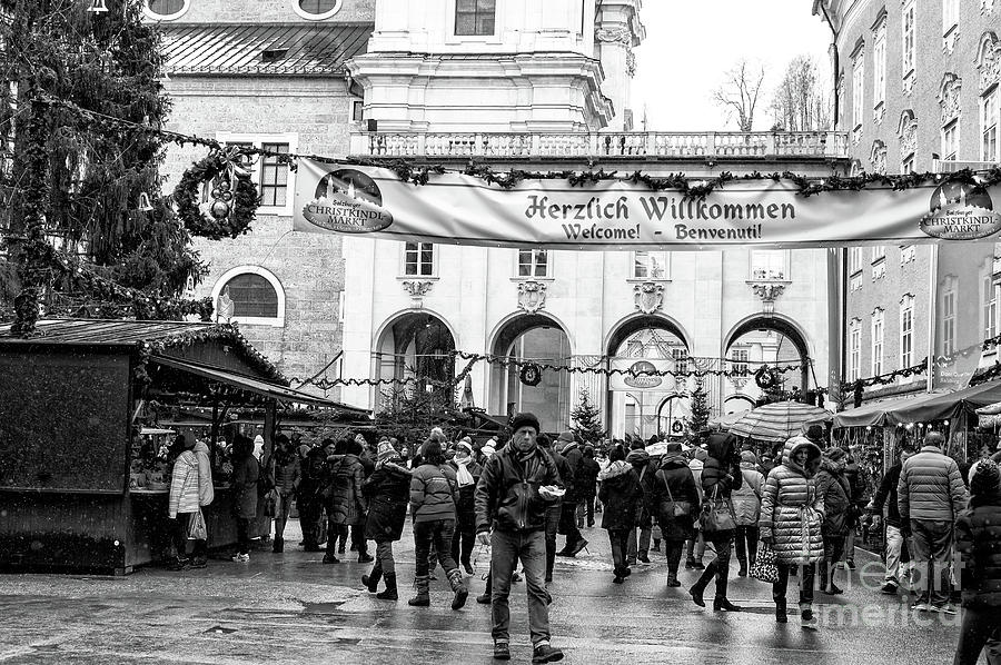 Christkindlmarkt Welcome in Salzburg Photograph by John Rizzuto