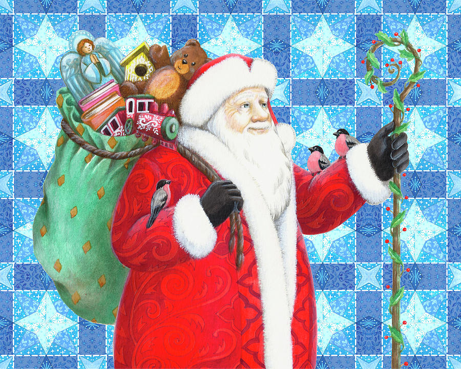 Pattern Painting - Christmas 07 Santa Claus by Veruschka Guerra