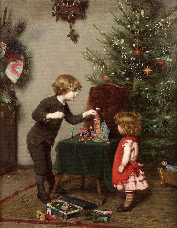 Christmas, 1889 Digital Art by Felix Ehrlich