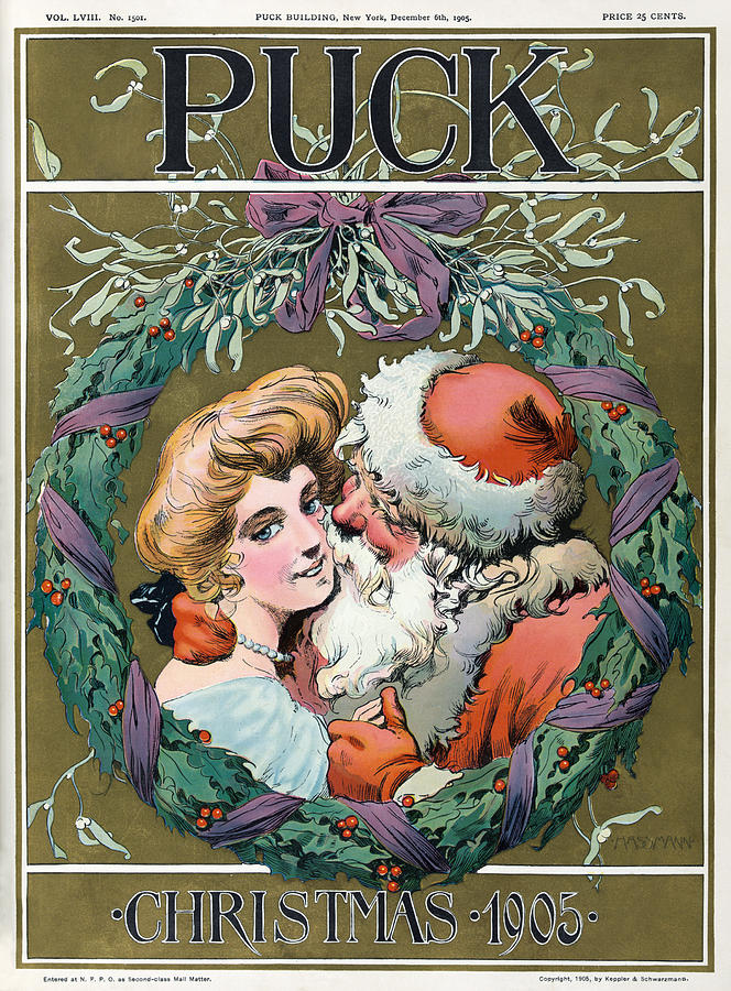 Christmas, 1905 Drawing by Carl Hassmann Christmas, 1905 Drawing by Carl Hassmann