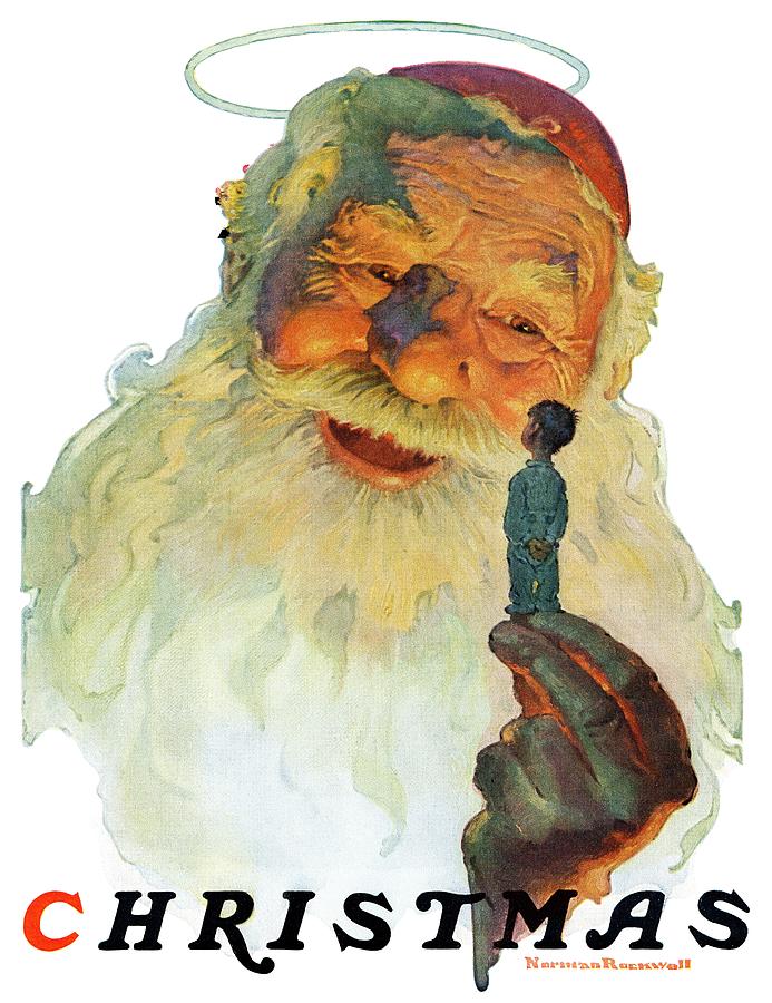 christmas, 1927 (king Kong Santa) Painting by Norman Rockwell