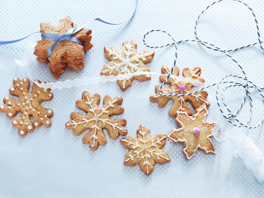 Christmas Almond Biscuits As A Gift Photograph by Ulrike Koeb