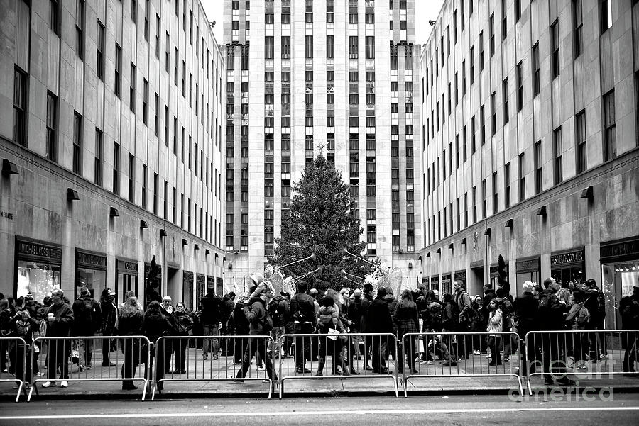 Christmas at Rockefeller Center in New York City Photograph by John Rizzuto