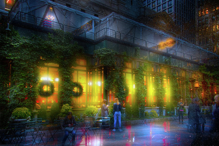 Christmas At The Bryant Park Grill Photograph