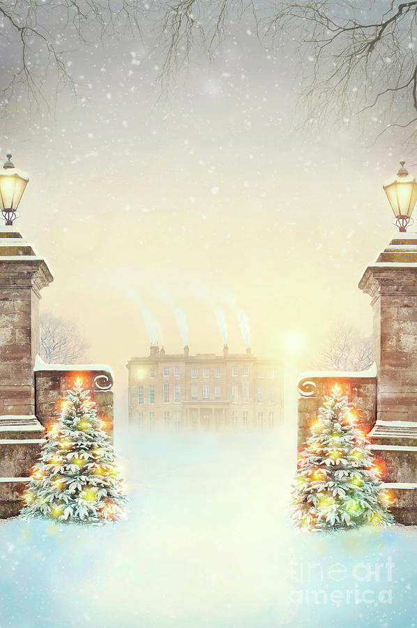 Christmas Photograph - Christmas At The Mansion by Lee Avison