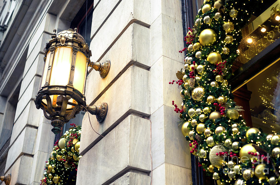 Christmas at the Plaza Hotel New York City Photograph by John Rizzuto