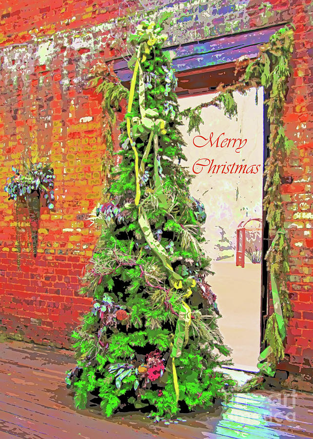 Christmas Photograph - Christmas At The Ruins, 5x7 Warmer Tones by Banyan Ranch Studios Christmas Photograph - Christmas At The Ruins, 5x7 Warmer Tones by Banyan Ranch Studios