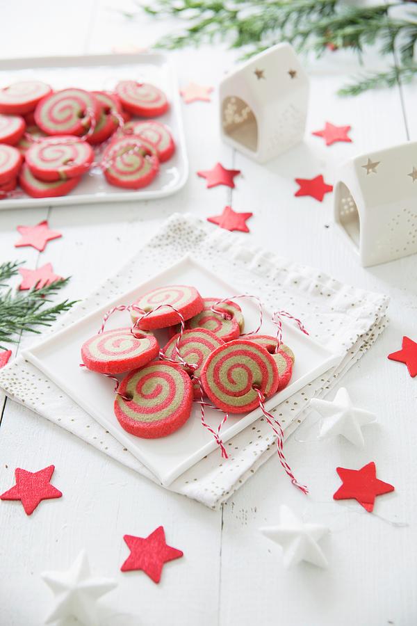 Christmas Ball Spiral Shortbreads Photograph by Tombini
