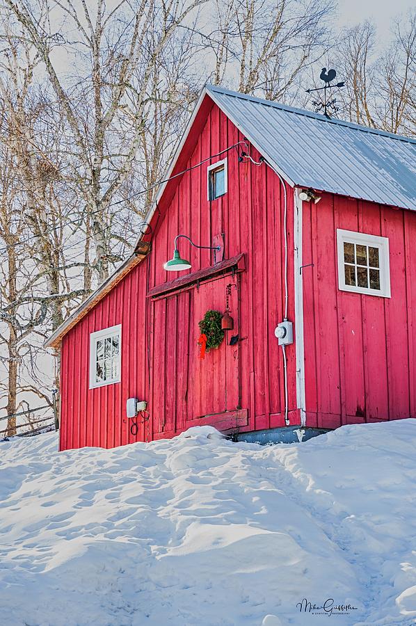 Christmas Barn Photograph By Mike Griffiths