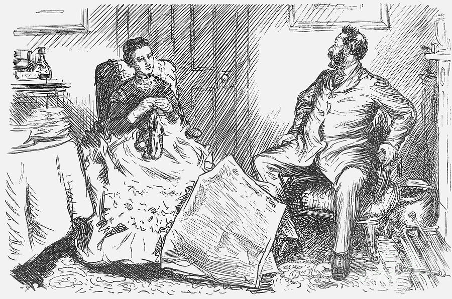 Christmas Bills, 1872 Drawing by Print Collector