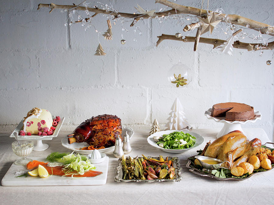 Christmas Buffet Photograph by Great Stock!