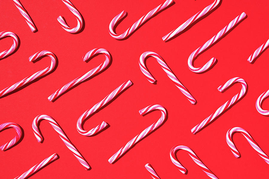 christmas candy cane background