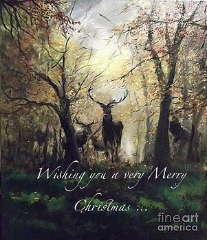 Christmas Card The Sound of Silence Painting by Lizzy Forrester