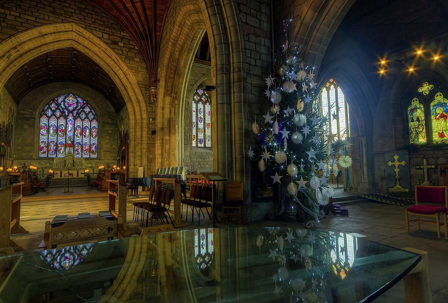 Christmas Cathedral Reflections Photograph by Ian Mitchell