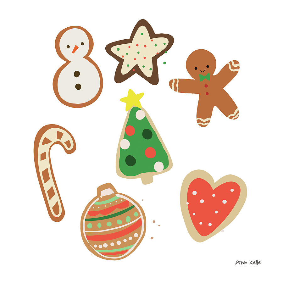 Christmas Cookies Drawing By Ann Kelle - Fine Art America