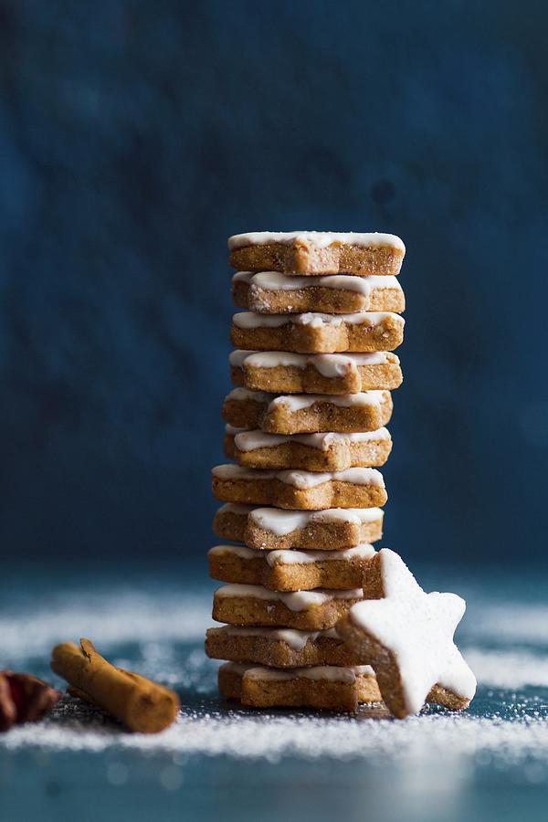 Christmas Cookies With Cinnamon Photograph by Aniko Takacs