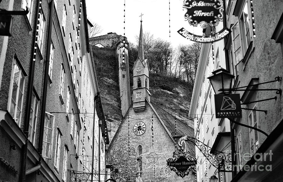 Christmas Cross at St. Blaises Church in Salzburg Photograph by John Rizzuto