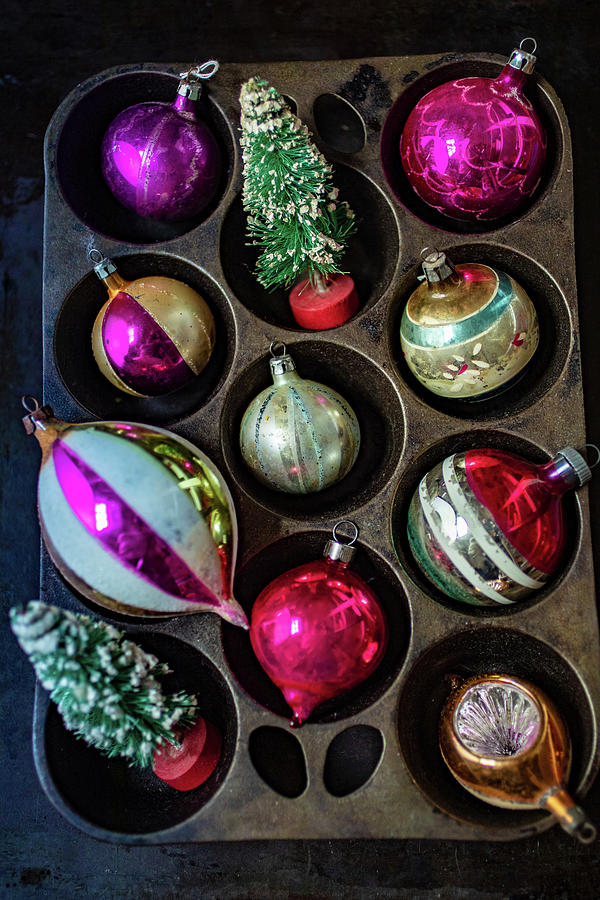 Christmas Decorations colourful Baubles Photograph by Eising Studio