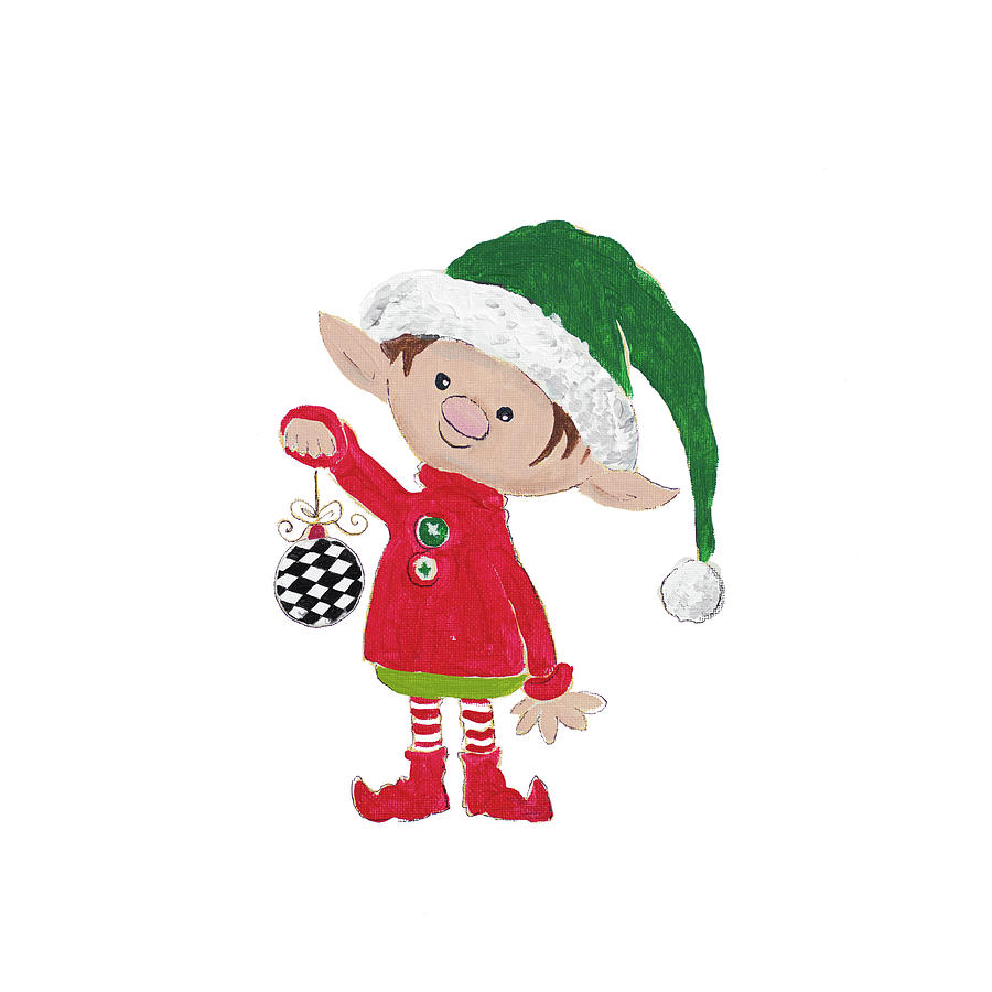 Christmas Mixed Media - Christmas Elf by Patricia Pinto