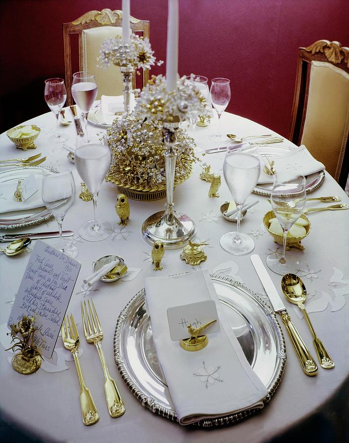 Christmas Eve Table Setting Photograph by Ernst Beadle