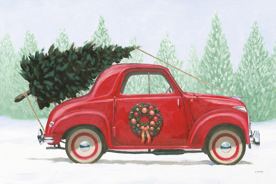 Car Painting - Christmas Farm I by James Wiens