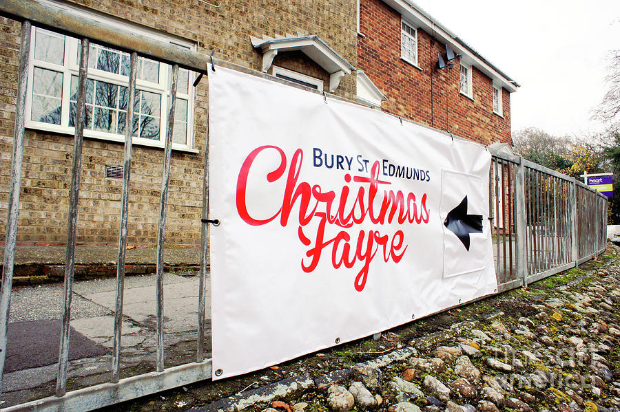 Christmas Photograph - Christmas fayre sign by Tom Gowanlock