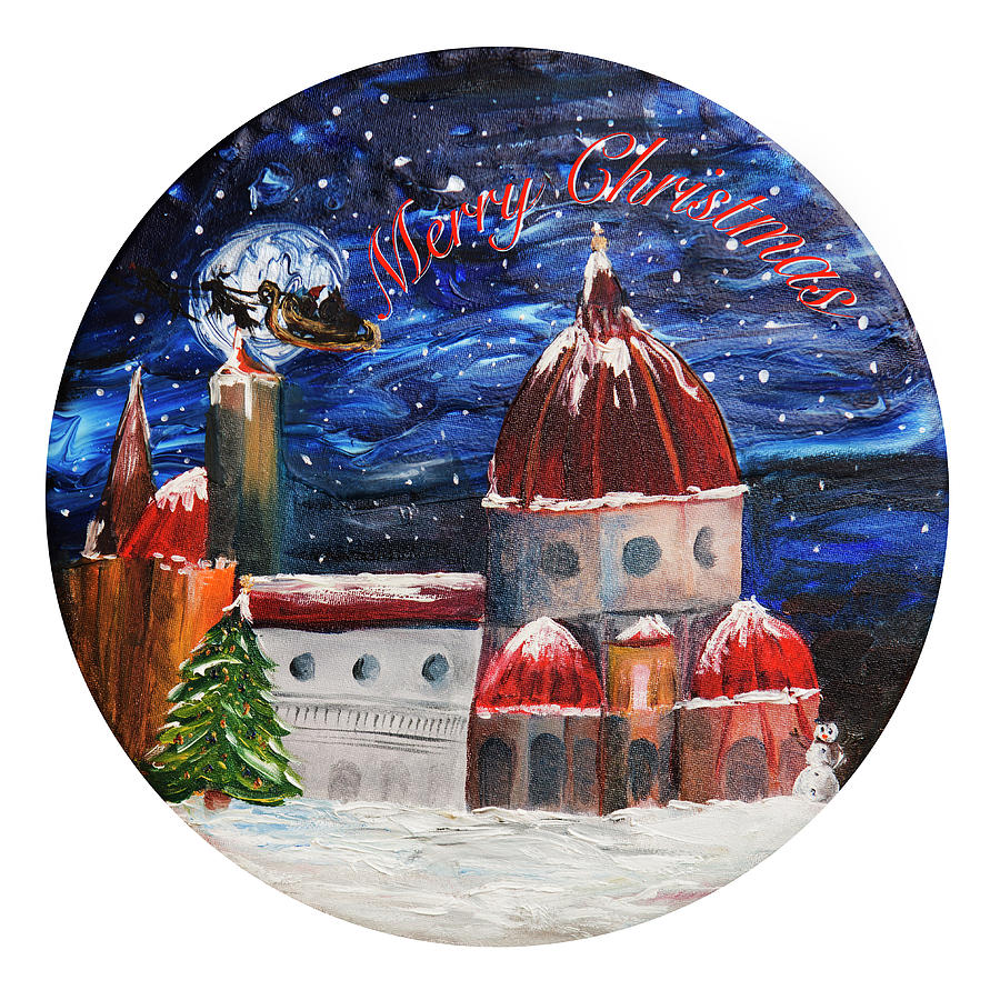 Florence Photograph - Christmas Greeting In Florence by Iris Richardson Florence Photograph - Christmas Greeting In Florence by Iris Richardson