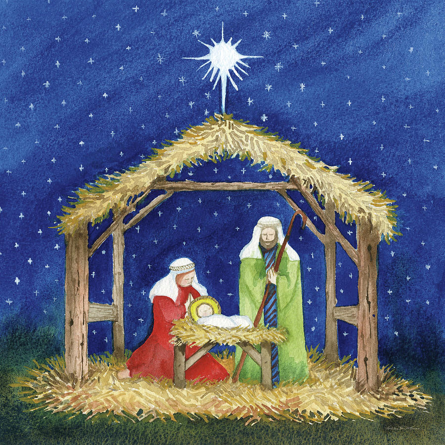 Christmas In Bethlehem IIi Painting by Kathleen Parr Mckenna - Fine Art ...
