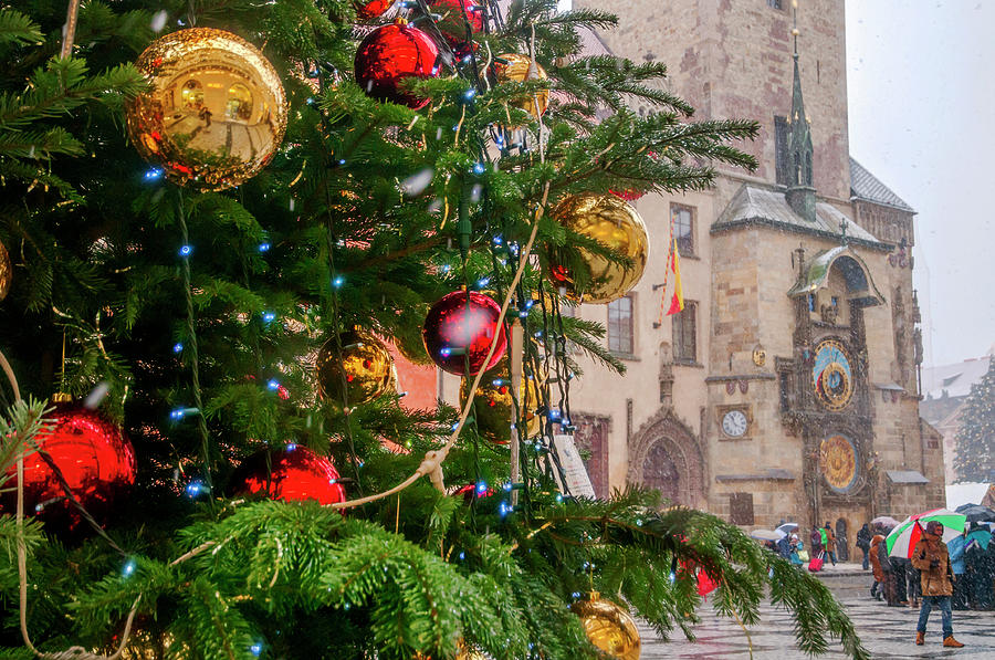 Christmas in Prague Photograph by Jenny Rainbow