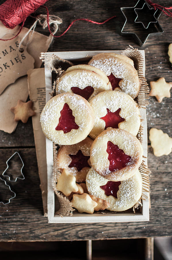Christmas Jam Cookies Photograph by Kachel Katarzyna