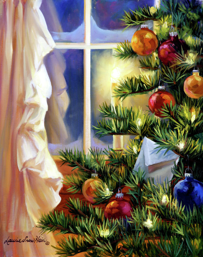 Christmas Painting - Christmas Letter by Laurie Snow Hein